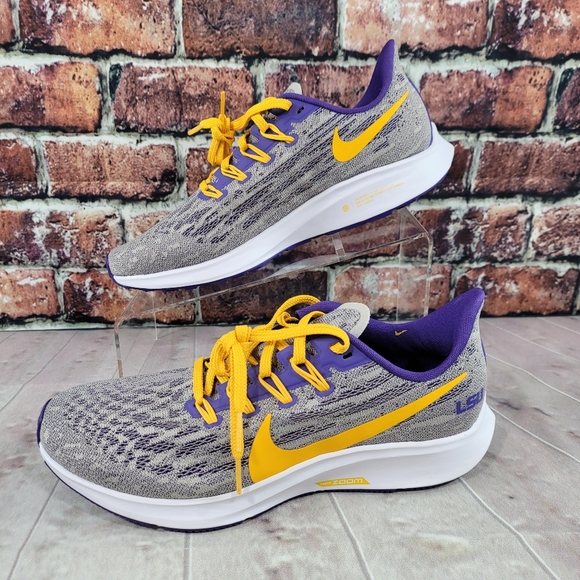 Nike Air Zoom Ladies 12 Pegasus 36 LSU Tigers - Picture 3 of 10